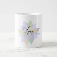 ~* LOVE INTENTION EMOTO Rainbow Magical Giant Coffee Mug