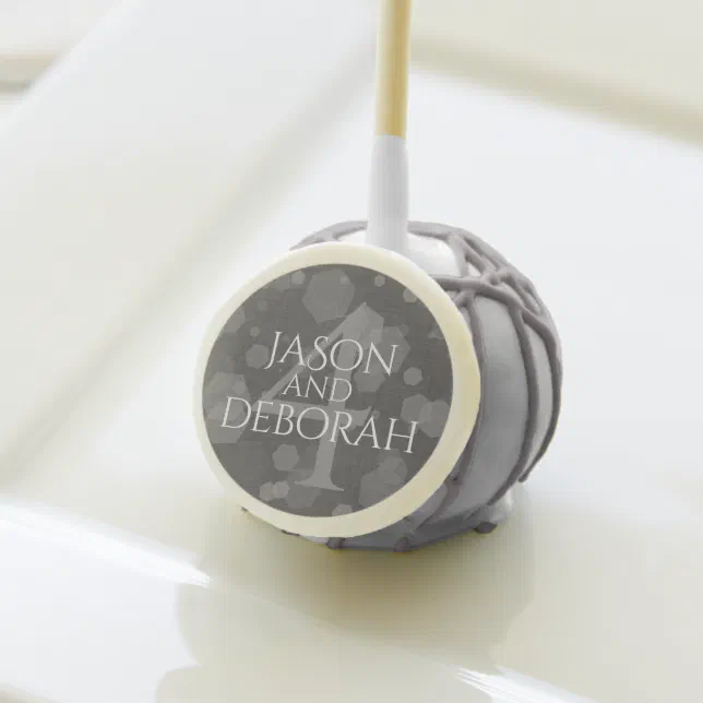 Elegant 4th Linen Wedding Anniversary Cake Pops