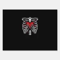 Skeleton Hands Holding Heart Halloween Costume Fun Sign