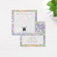 Add Logo Iridescent Abstract Earring Display Card