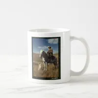Shepherd with his horse and dog on Gravelly Range Coffee Mug