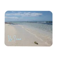 Isla Saona - Caribbean Beach with Seashell Magnet