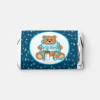 Cartoon blue and yellow Teddy Bear Baby Shower  Hershey's Miniatures