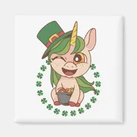 St Patrick Unicorn Magnet