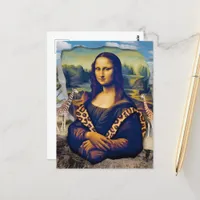 Mona Lisa On Safari Postcard