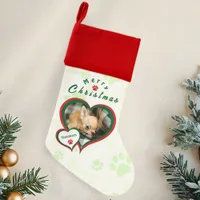 Dog Custom Photo Personalized Pet Christmas Stocking