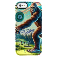 Disc Golf Bigfoot in the Woods Clear iPhone SE/5/5s Case