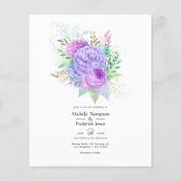 Rustic Floral Spring Wedding Invitation Flyer