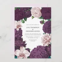 Sage Mint, Ocean Teal & Ice Bluebell Wedding Invitation