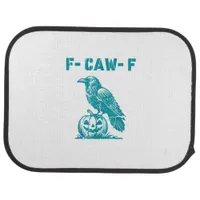 F-Caw-F Funny Raven Gothic Crow Retro Classic Car Floor Mat