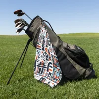 4th of July Generative Pattern Golf Towel
