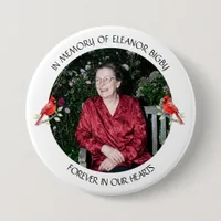 In Memory of | Cardinal Memorial Keepsake Button
