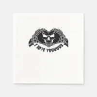 Skeleton Hands Skull Halloween Backgrounds Texture Napkins