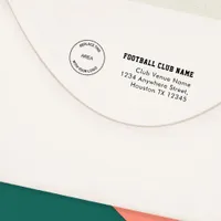 Football Club Logo Return Name Address Self-inking Stamp