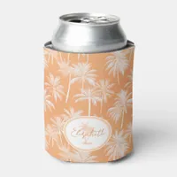 Hawaiian Palm Tree Silhouette Pattern Tacao ID1093 Can Cooler