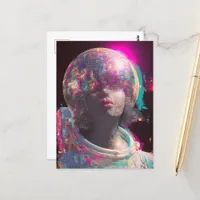 A disco astronaut  postcard