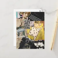 We All Have a Story Mixed Media Collage Postcard