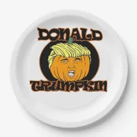 Donald  Halloween Costume Trumpkin Paper Plates