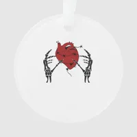Heart And Hands Skeleton Heart Hands Soft Ornament