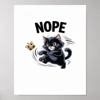 No Kings In America Funny Kicking Crown Classic Vi Poster