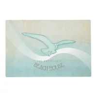 Beach House Seagull Aqua Blue ID623 Placemat