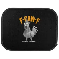 Funny F-Caw-F Chicken F-Caw-F Chicken Retro Classi Car Floor Mat