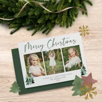 Rustic Trees Modern Christmas Holiday 3 Photo