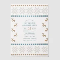 Polar Cocoa Ugly Sweater Christmas Party Vellum Invitations