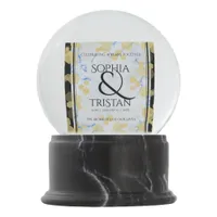 Elegant 18th Porcelain Wedding Anniversary Snow Globe