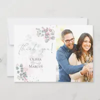 Photo Thank You  |  Modern Watercolor Eucalyptus