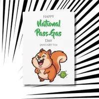 Happy National Pass Gas Day | January 7th Card