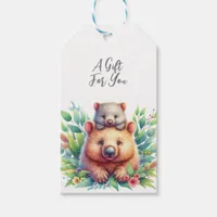 Wildlife Animal Wombat Gift Tags