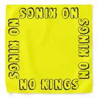 Yellow No Kings Pro-democracy Solidarity Bandana