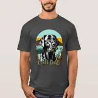 Black Labrador Retriever | Lab Dad T-Shirt