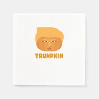Trumpkin Pumpkin Funny Halloween Design Classic Napkins