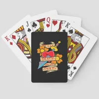 Till Death Do Us Part Vintage Tattoo Classic Poker Cards