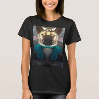 German Shepherd Mirrored Distortion Womens Shirt