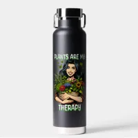 Plants are my Therapy | Funny Plant Addict Water Bottle