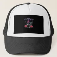 F Caw F Funny Chicken Classic Simple Clean Style Trucker Hat