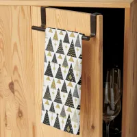 Black Gold Christmas Pattern#25 ID1009 Kitchen Towel