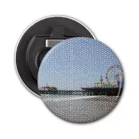 Santa Monica Pier - Stone Mosaic Photo Edit Bottle Opener