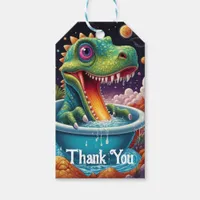 Baby shower Dino-Mite party design Gift Tags