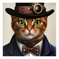 Steampunk Cat Acrylic Print