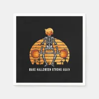 Trumpkin Make Halloween  Again Gym Fitness Funny Napkins