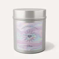 Chic Holographic Magical Intention Candles Label