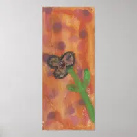 Mixed Media Flower Poster