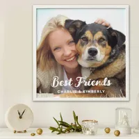 Best Friends Pet Photo Personalized Dog Lover  Peel And Stick Photo Tile