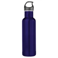 Blue Stainless Steel Water Bottle Personalized