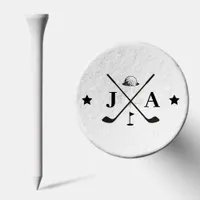 Stylish Modern Monogram Initials  Golf Tees