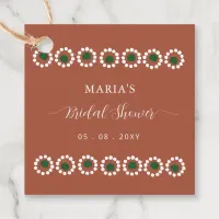 Mexican Boho Barro Bridal Shower Favor Tags